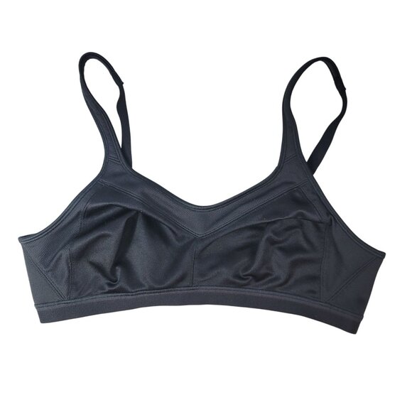 Playtex 18 Hour Wirefree Active Bra Black 40B Adjustable Straps Full Coverage - Picture 1 of 10